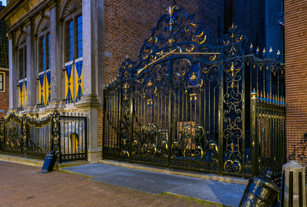 Museumhekken in de avond